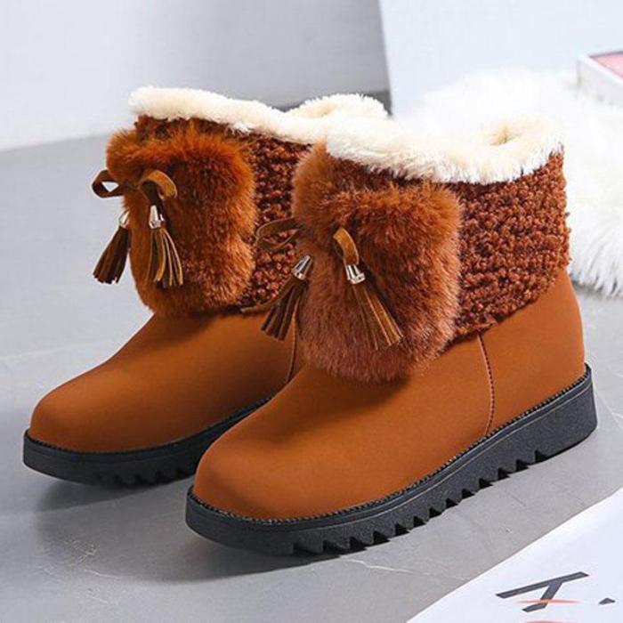 Women Winter Tassel Platform Boots