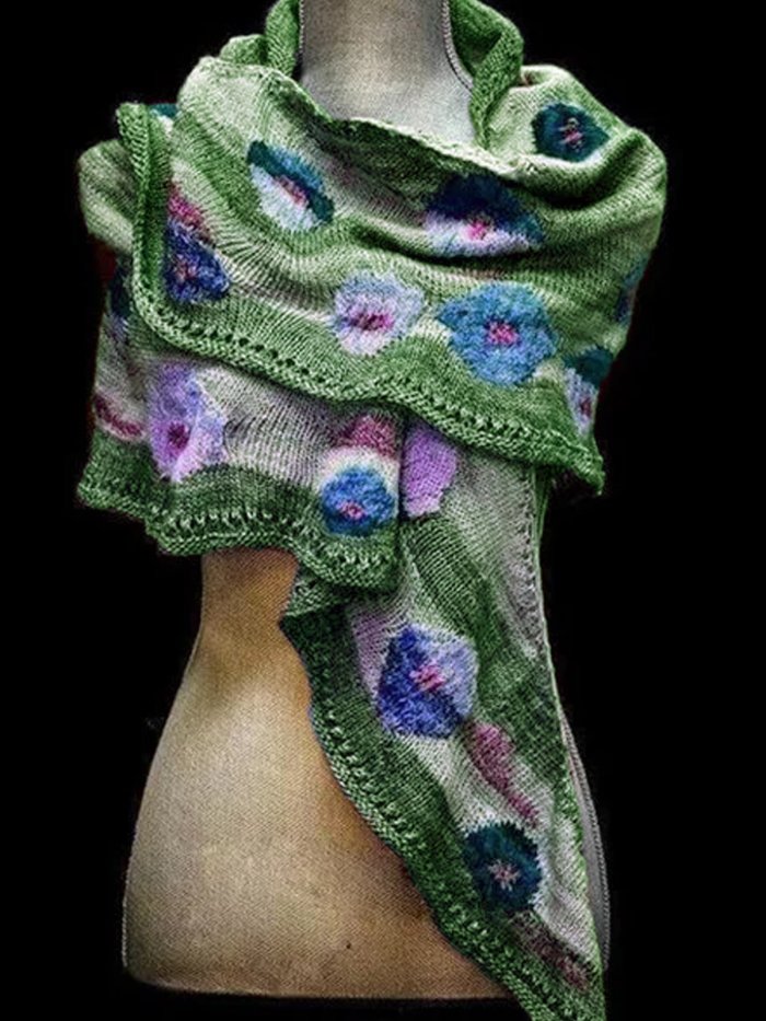 Cotton-Blend Vintage Scarves & Shawls