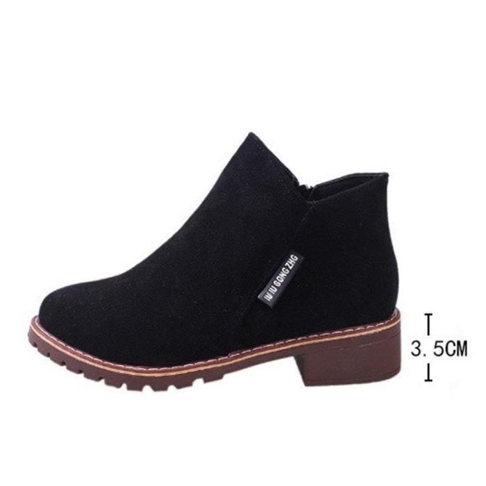 Green Slip-On Women's Suede Ankle Boots