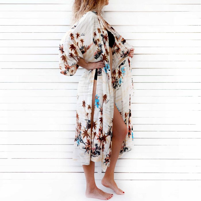 Beach Sexy Bikini Blouse   Swimsuit Cardigan Dress