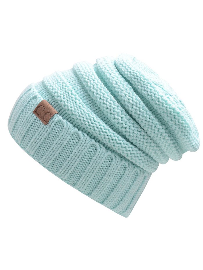 Patch Casual Knit Cap
