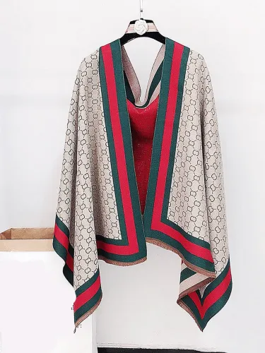 Geometric Elegant Cashmere Scarf