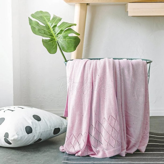 Solid Crochet Knit Blankets