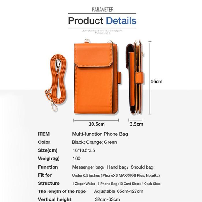 Women Large Capacity Multi-Function Phone Bag Long Wallet Clutch Bag