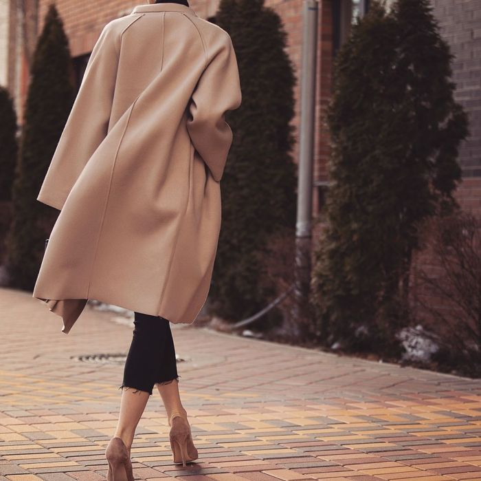 Women's Modern Pure Color Single-Breasted Turndown Collar Coat