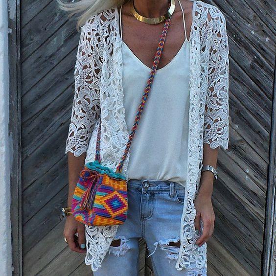 Casual Loose Sexy   Hollow Out Sunscreen Knitted Sweater Cardigan