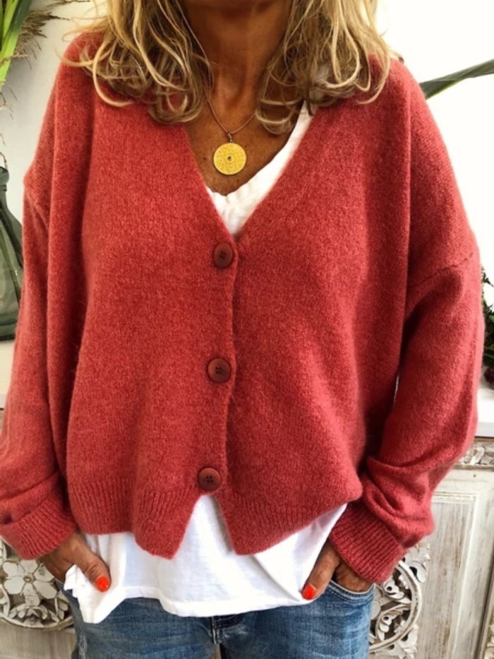 Women Casual Tops Tunic Sweater Cardigan