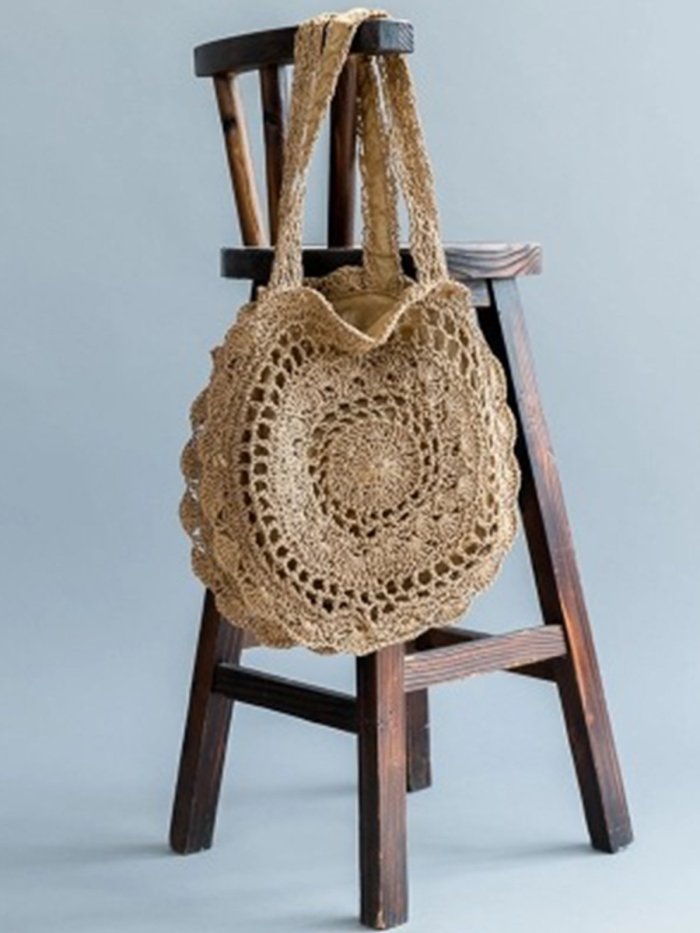 Fashion Beach Straw Crochet Shoulder Bag