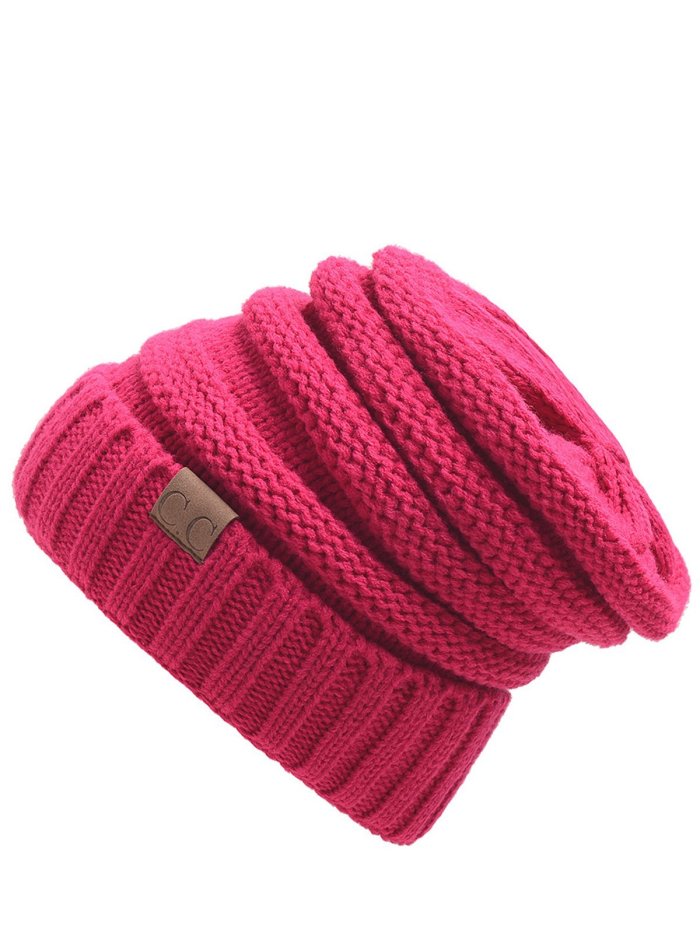 Patch Casual Knit Cap