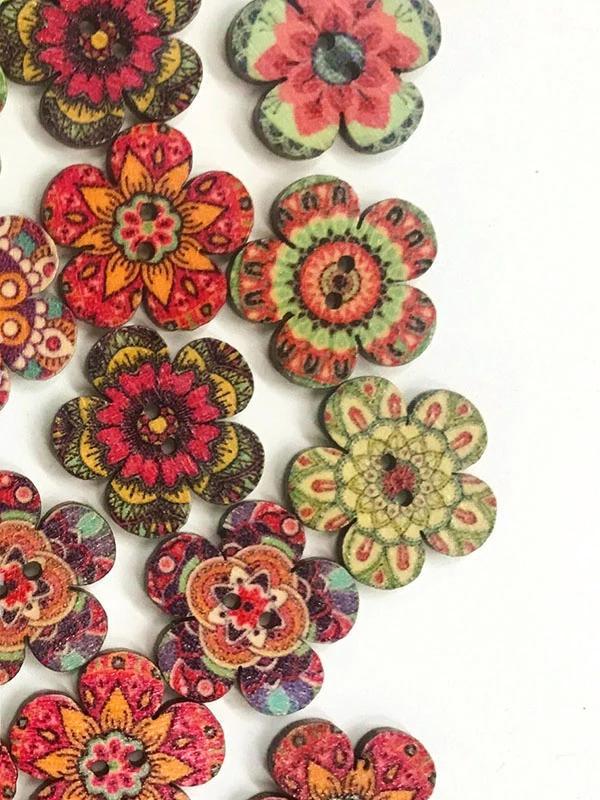 Vintage Style Plum Button For DIY Craft