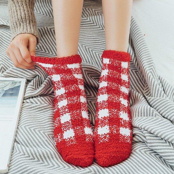 Winter Warm Socks with Plaid