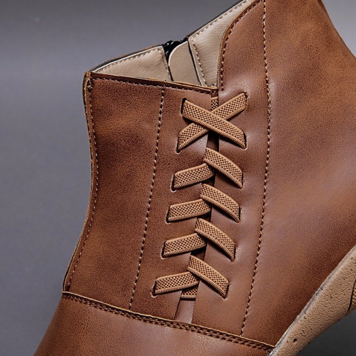 Women Winter Flat Heel Boots