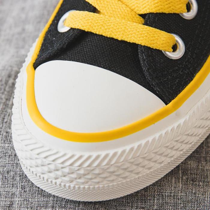 Women's Fashion Casual Solid Color High Canvas Sneakers