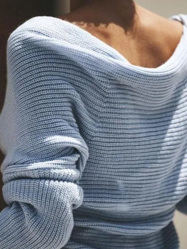 Solid Color OL Commuter Sweater