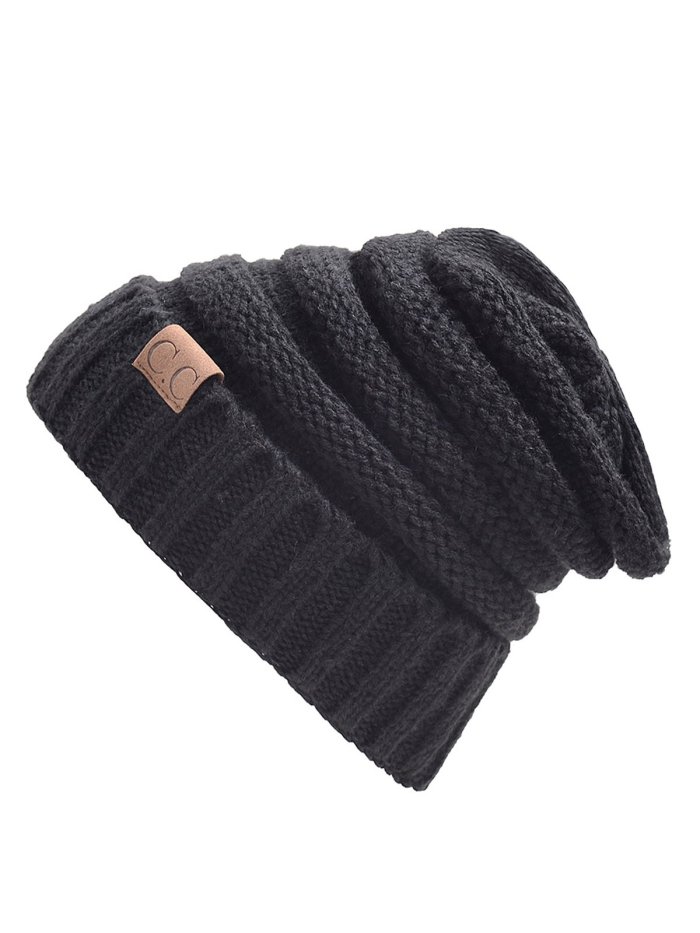 Patch Casual Knit Cap