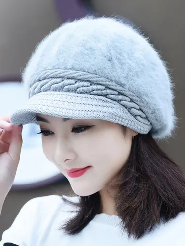 Fluffy Solid Elegant Knitted Cape