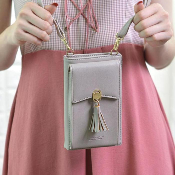 Fashion Women Tassel Cell Phone Wallets
