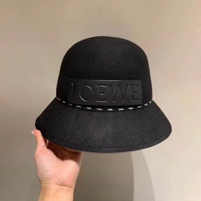 20冬季最新专柜款-罗意威LOEWE2020秋冬新款羊毛礼帽，圆顶盆帽，羊毛