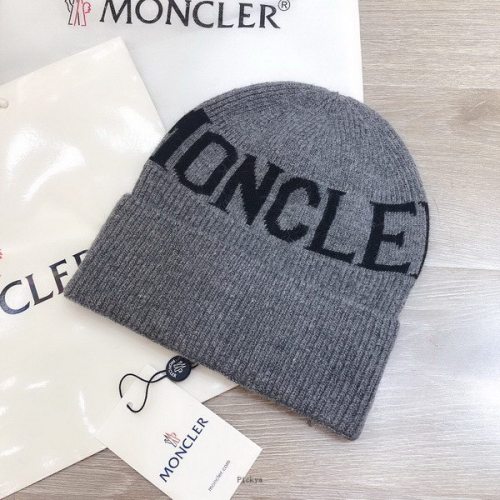 官网同步20秋季最新款-Moncler新款毛线针织帽子，专柜同步，冬季必备款