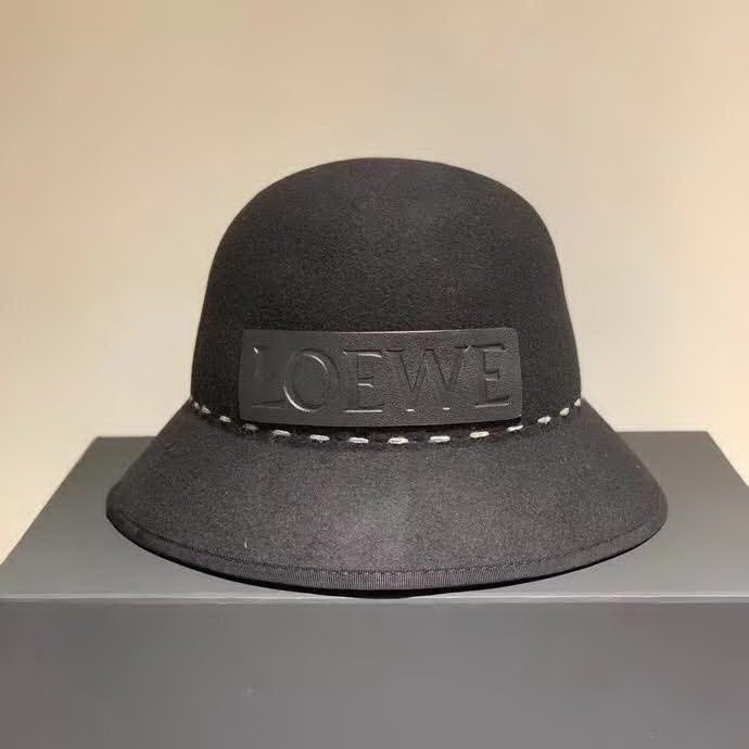 20冬季最新专柜款-罗意威LOEWE2020秋冬新款羊毛礼帽，圆顶盆帽，羊毛