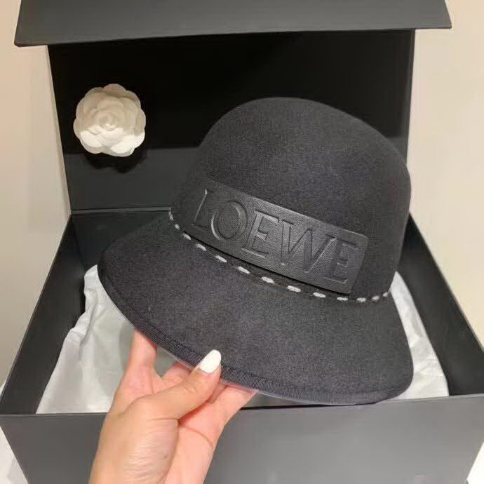 20冬季最新专柜款-罗意威LOEWE2020秋冬新款羊毛礼帽，圆顶盆帽，羊毛