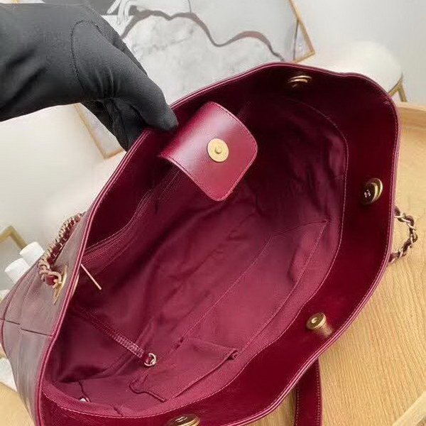 【原版皮】香奈儿/Chanel 购物袋，采用进口油腊牛皮，配顶级精美古铜金五金，非常高档新颖独特 ，休闲时尚，旅游购物最佳选择，款号：AS8345