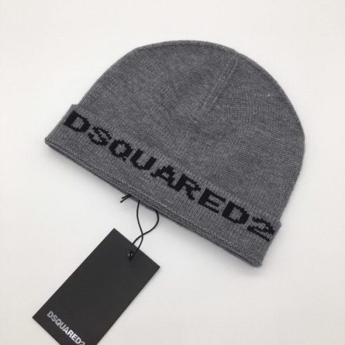 官网同步20秋季最新款-dsquared新款毛线针织帽子，专柜同步，冬季必备款