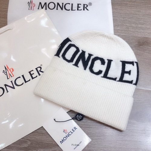 官网同步20秋季最新款-Moncler新款毛线针织帽子，专柜同步，冬季必备款