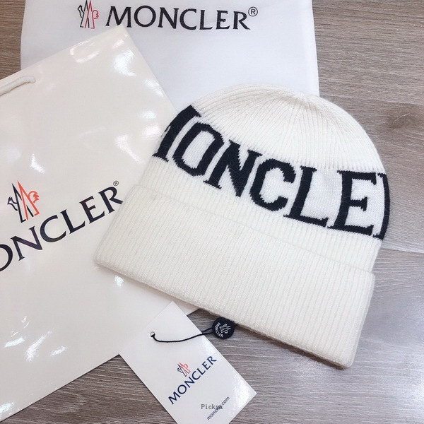 官网同步20秋季最新款-Moncler新款毛线针织帽子，专柜同步，冬季必备款