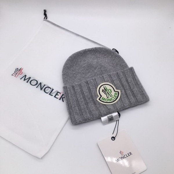官网同步20秋季最新款-Moncler新款毛线针织帽子，专柜同步，冬季必备款