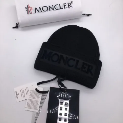 官网同步20秋季最新款-Moncler新款毛线针织帽子，专柜同步，冬季必备款