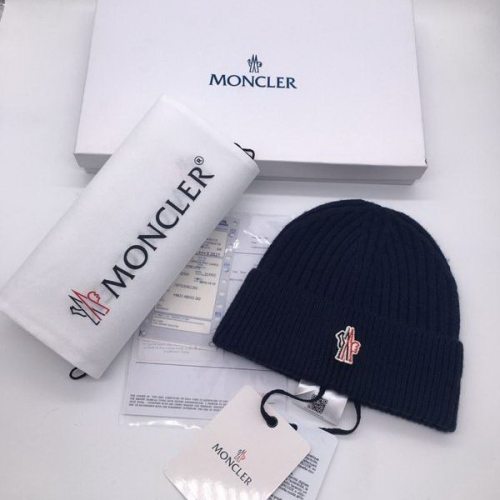 官网同步20秋季最新款-Moncler新款毛线针织帽子，专柜同步，冬季必备款