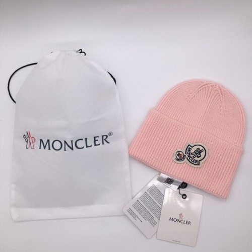 官网同步20秋季最新款-Moncler新款毛线针织帽子，专柜同步，冬季必备款
