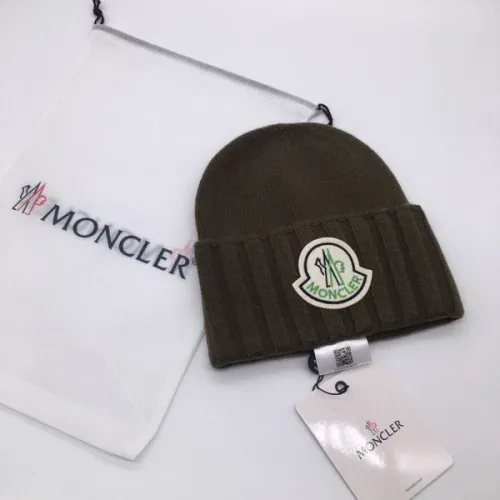 官网同步20秋季最新款-Moncler新款毛线针织帽子，专柜同步，冬季必备款