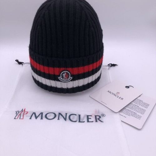 官网同步20秋季最新款-Moncler新款毛线针织帽子，专柜同步，冬季必备款