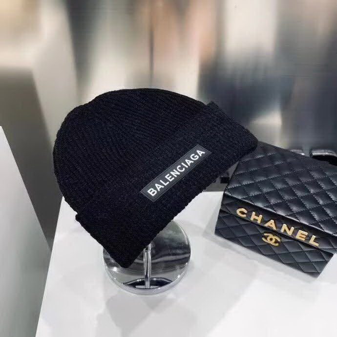20冬季最新专柜款-Balenciaga新款雪花工艺薄款针织帽，字母标志针织帽，质感薄款，面料超舒适，秋冬流行色调，潮人百搭款！时尚街头风！