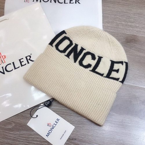 官网同步20秋季最新款-Moncler新款毛线针织帽子，专柜同步，冬季必备款