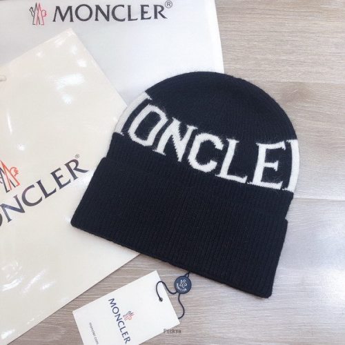 官网同步20秋季最新款-Moncler新款毛线针织帽子，专柜同步，冬季必备款