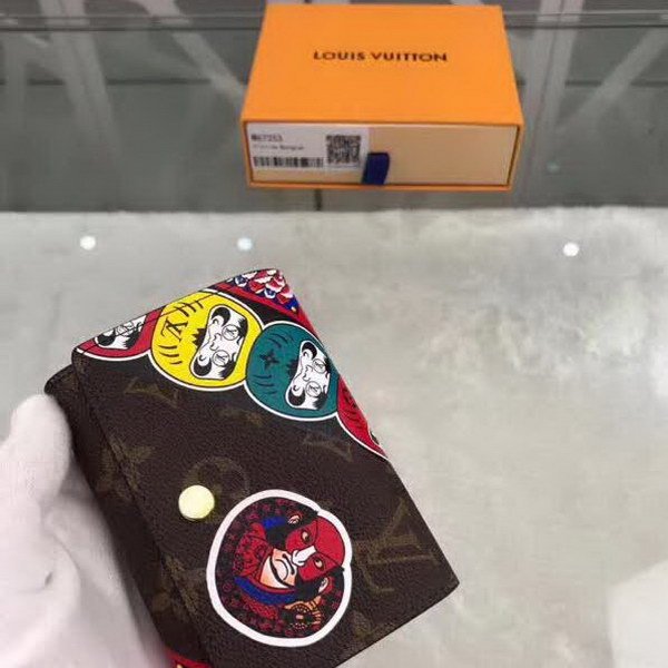 【原版皮】路易威登/LV Victorine钱夹，取材Monogram帆布，借鉴山本宽斋的艺术特色，缤纷展现歌舞伎，脸谱元素，款号：M67253