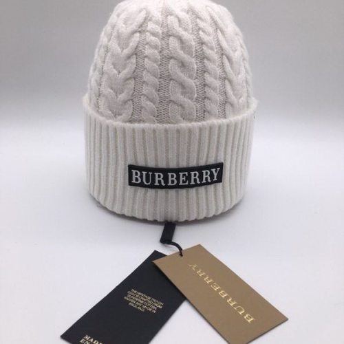 官网同步20秋季最新款-Burberry新款毛线针织帽子，专柜同步，冬季必备款