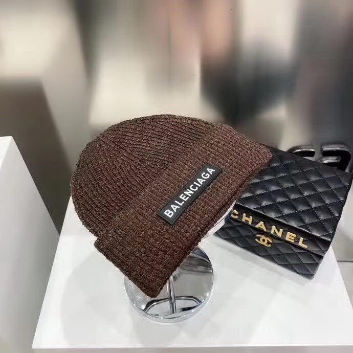 20冬季最新专柜款-Balenciaga新款雪花工艺薄款针织帽，字母标志针织帽，质感薄款，面料超舒适，秋冬流行色调，潮人百搭款！时尚街头风！