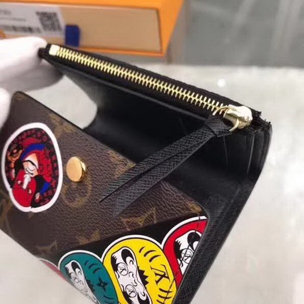 【原版皮】路易威登/LV Victorine钱夹，取材Monogram帆布，借鉴山本宽斋的艺术特色，缤纷展现歌舞伎，脸谱元素，款号：M67253