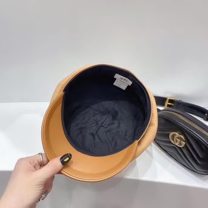 20冬季最新专柜款-迪奥Dior秋冬款呢子拼接八角贝雷帽！最经典的款式，得到最精致的升华！这款真的巨高级！