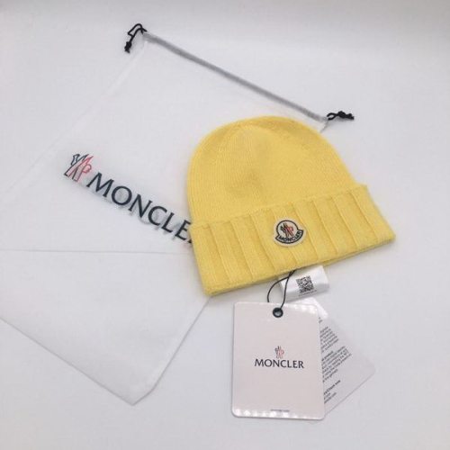 官网同步20秋季最新款-Moncler新款毛线针织帽子，专柜同步，冬季必备款