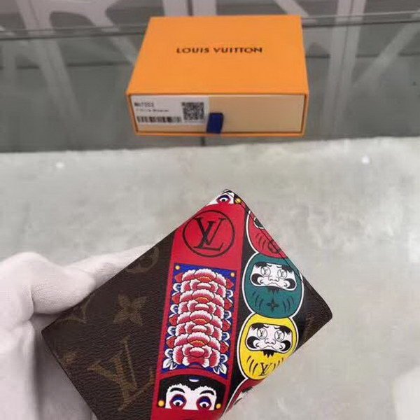 【原版皮】路易威登/LV Victorine钱夹，取材Monogram帆布，借鉴山本宽斋的艺术特色，缤纷展现歌舞伎，脸谱元素，款号：M67253