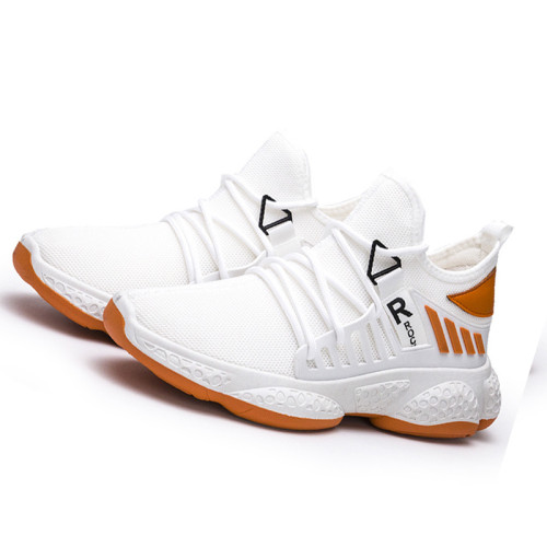 Fashionable adults comfortable breathable outdoor white sneakers shose man