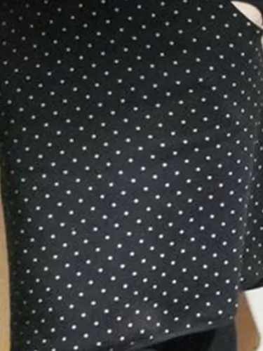 Vintage casual polka dot long sleeve dress