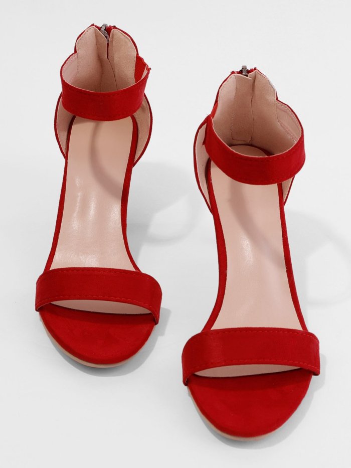 Ankle Strap Sandals - Taupe