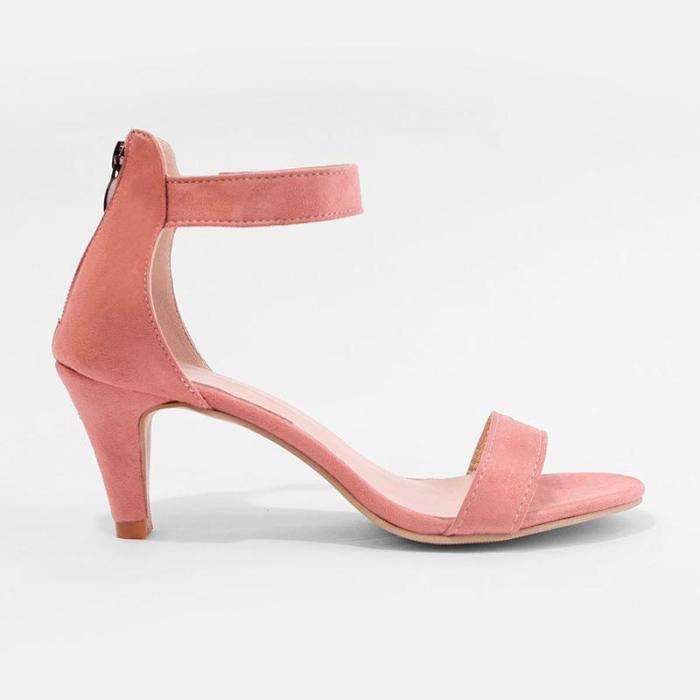 Ankle Strap Sandals - Taupe