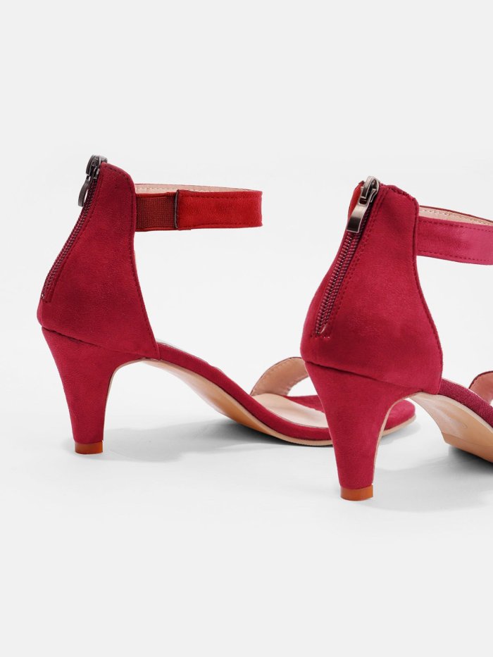 Ankle Strap Sandals - Taupe